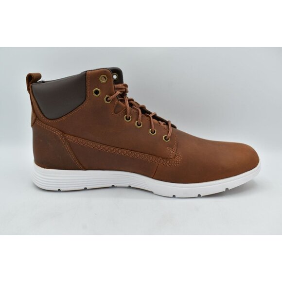 Timberland Mens Size 10.5 Killington Mid Lace Up Rust Full Grain Leather Sneaker - Picture 7 of 12